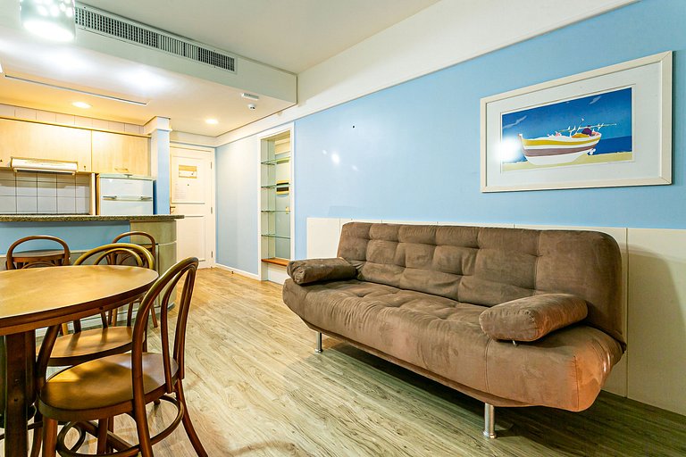 Apartamento em Jurerê melhor resort vista mar JBV242 Seazone