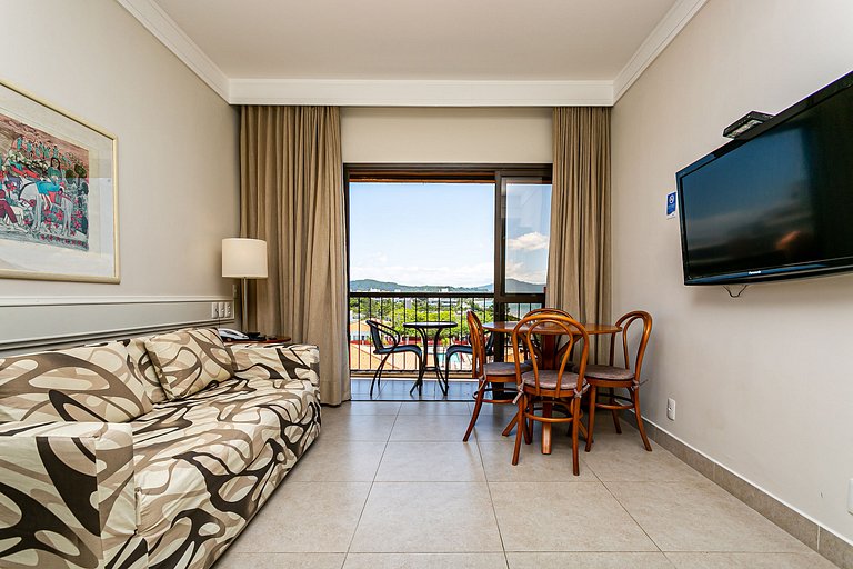 Apartamento em Jurerê melhor suíte vista mar JBV327 Seazone