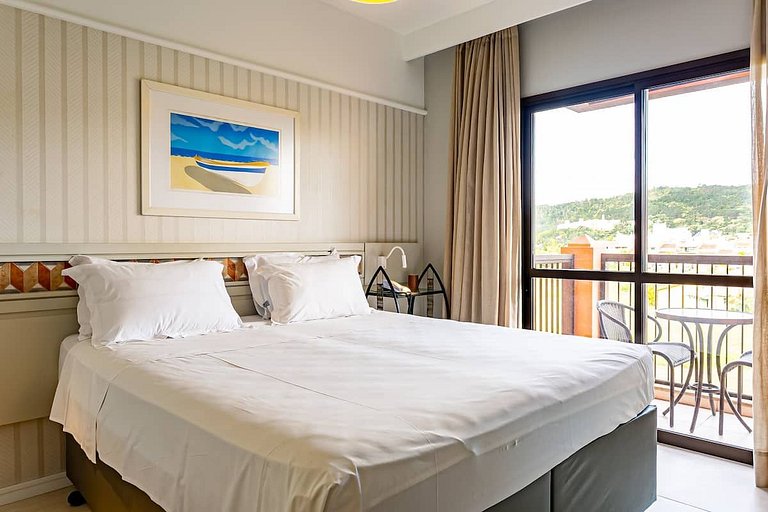 Estudio en Jurerê excelente vista mar resort JBV155 Seazone