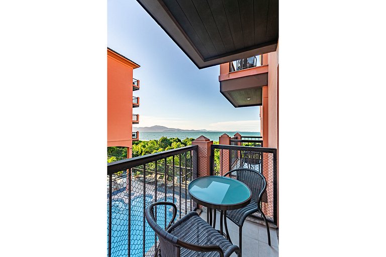 Studio em Jurerê aconchegante em resort luxo JBV115 Seazone