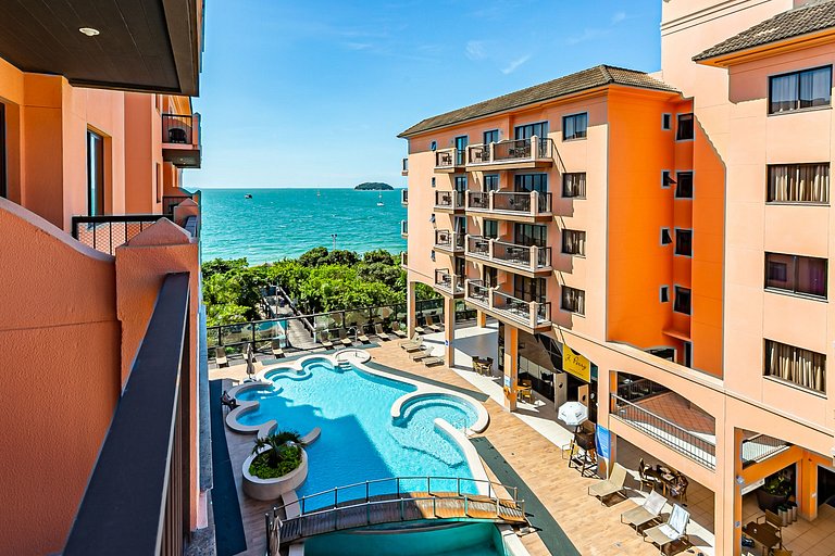 Estudio en Jurerê vista a piscina en resort JBV334 Seazone