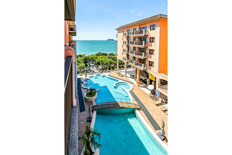 Estudio en Jurerê vista a piscina en resort JBV334 Seazone