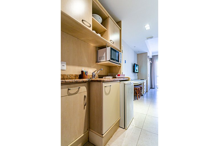 Estudio en Jurerê vista a piscina en resort JBV334 Seazone