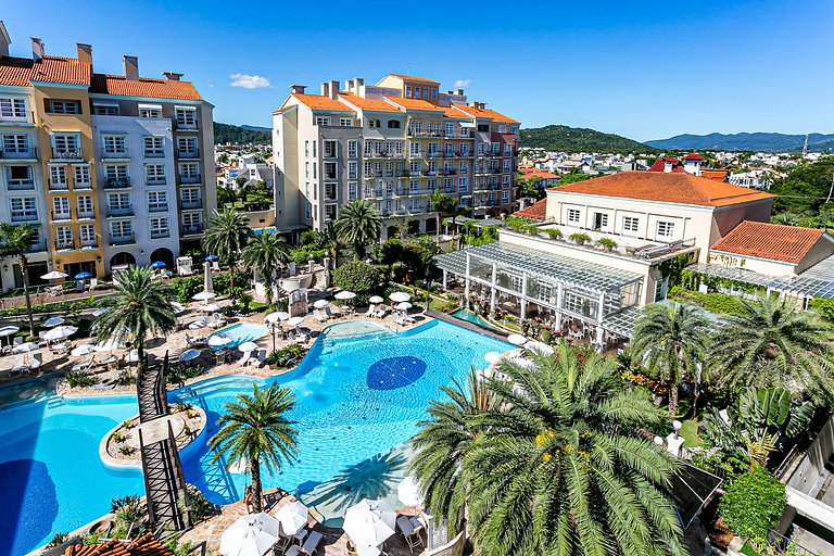 Studio em Jurerê em resort vista para piscinaILC4213Seazone