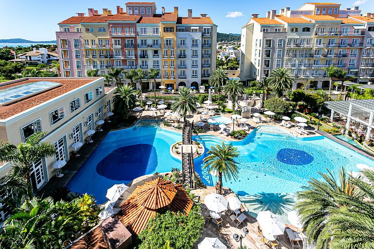 Studio em Jurerê em resort vista para piscinaILC4213Seazone