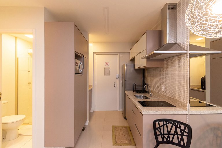 Flat no Ed Metropolitan no Jardim Goiás - MSSO0902