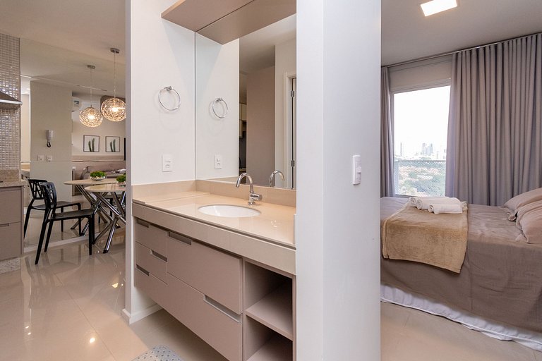 Flat no Ed Metropolitan no Jardim Goiás - MSSO0902