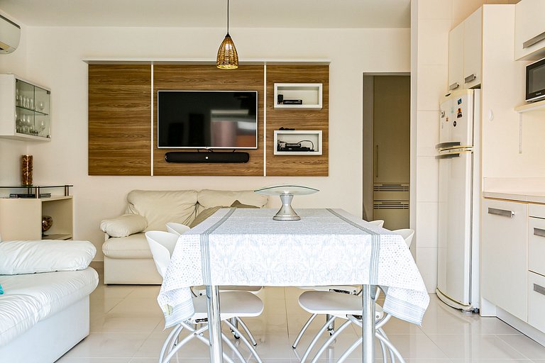 Apartamento con balcón en Open Shopping Jurerê