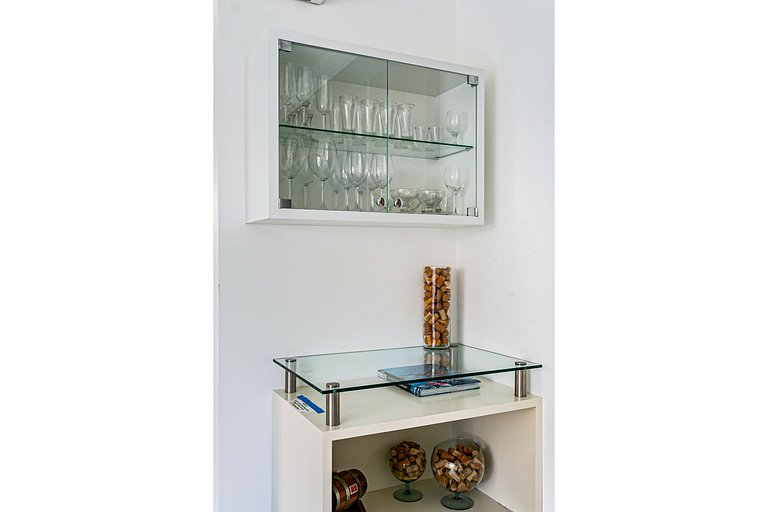 Apartamento con balcón en Open Shopping Jurerê