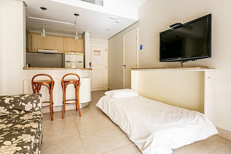 Studio em Jurerê suíte com linda vista resort JBV252 Seazone