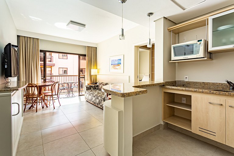 Studio em Jurerê suíte com linda vista resort JBV252 Seazone