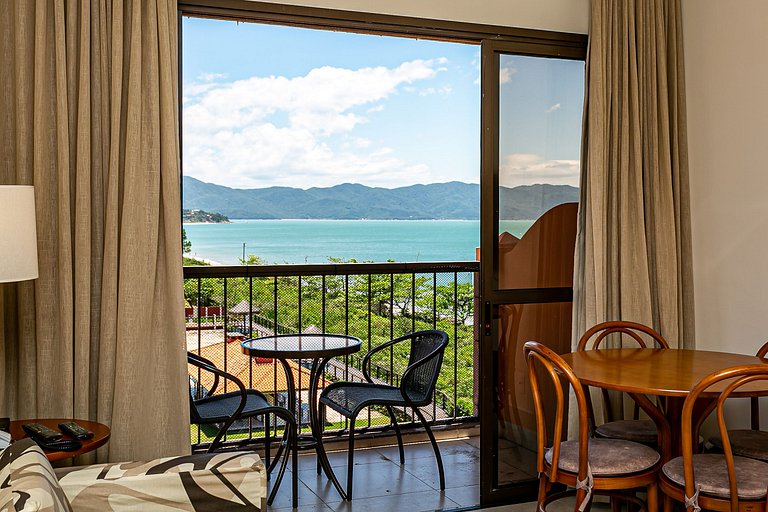 Apartamento em Jurerê melhor suíte vista mar JBV327 Seazone