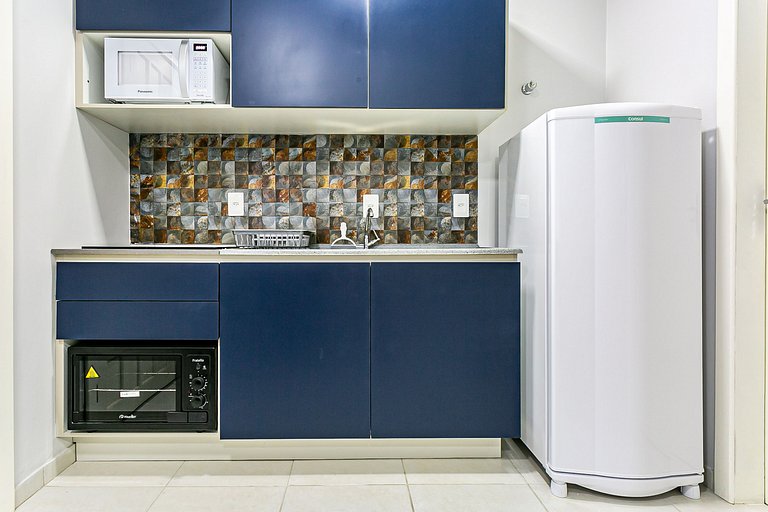 Studio novo e decorado na Lagoa