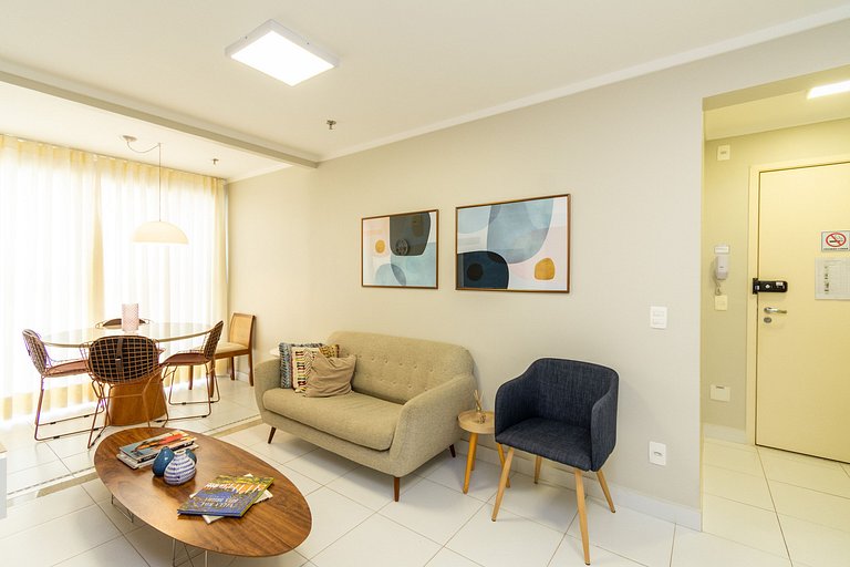 Depto 1H en cond. completo, Jardim Goiá - MBCA0407