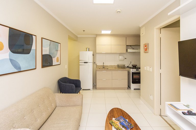 Apto 1Q em cond. completo - Jardim Goiás MBCA0407