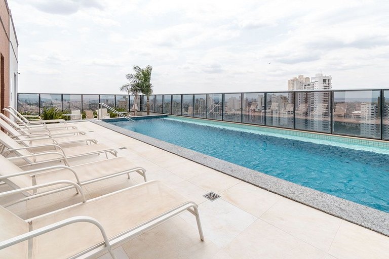 Depto 1H en cond. completo, Jardim Goiá - MBCA0407