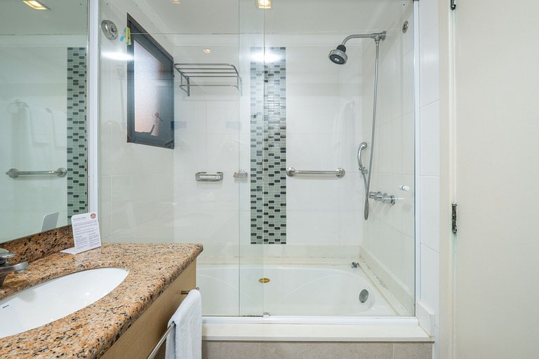 Suíte incrível em resort de luxo c/piscina JBV208