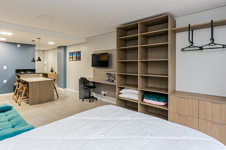 Studio confortável c/piscina no Campeche OKA105