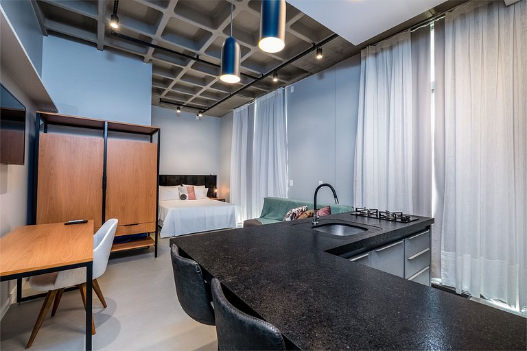 Loft garden moderno 750m da praia de Canas TPS106