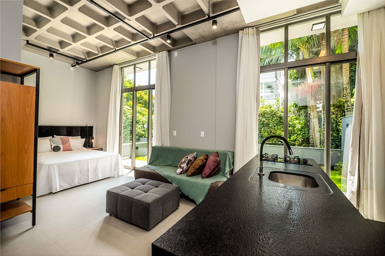 Loft garden moderno 750m da praia de Canas TPS106