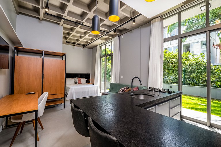 Loft garden moderno 750m da praia de Canas TPS106