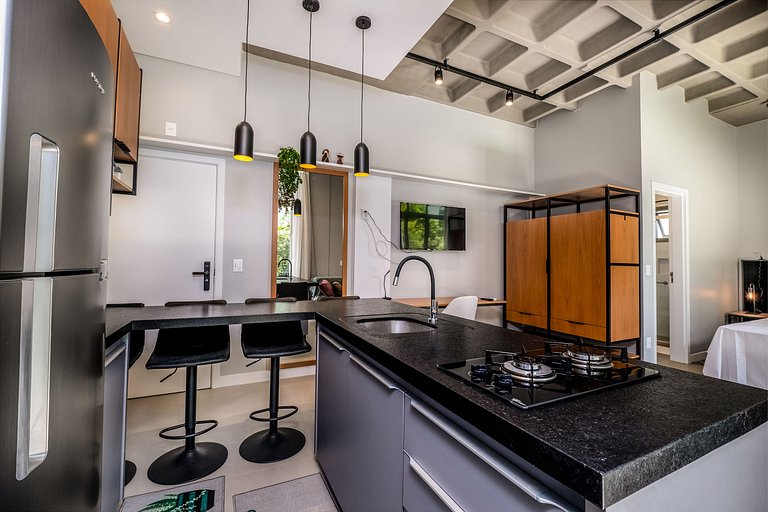 Loft garden moderno 750m da praia de Canas TPS106