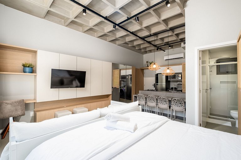 Studio moderno e agradável em Canasvieiras TPS209