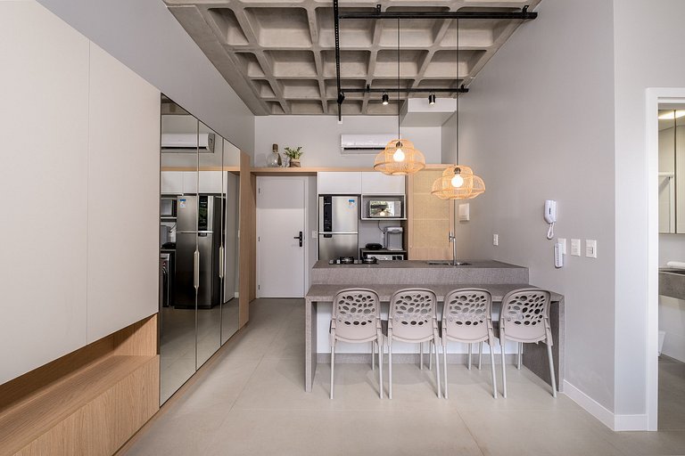 Studio moderno e agradável em Canasvieiras TPS209