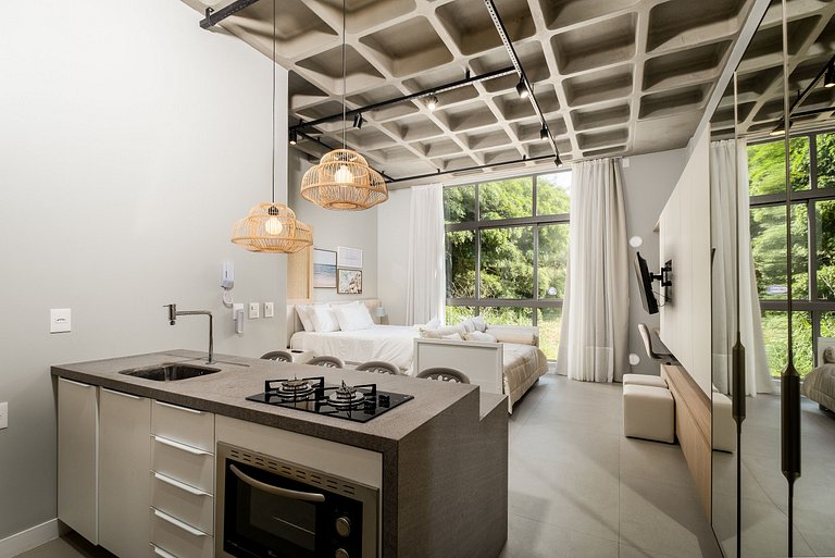 Studio moderno e agradável em Canasvieiras TPS209