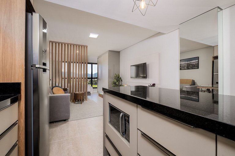 Lindo studio c/ piscina no Campeche OKA233