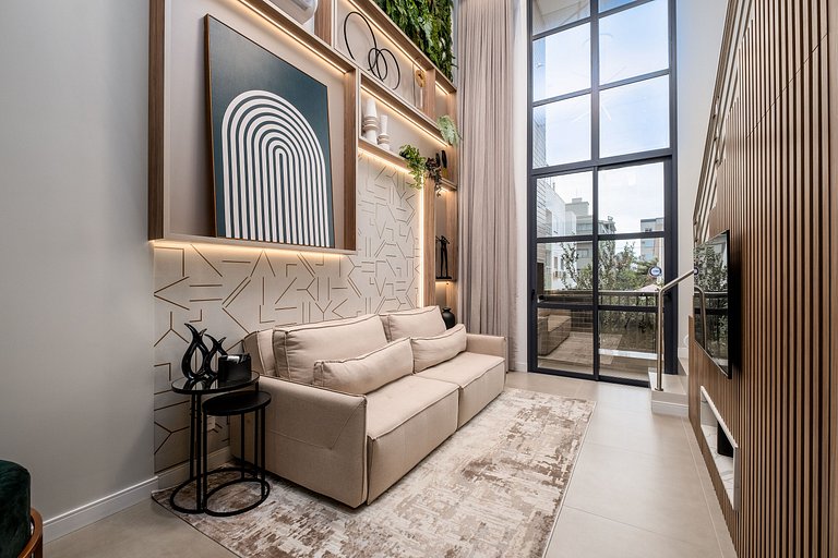 Apto confortável e completo em prédio novo JPR211