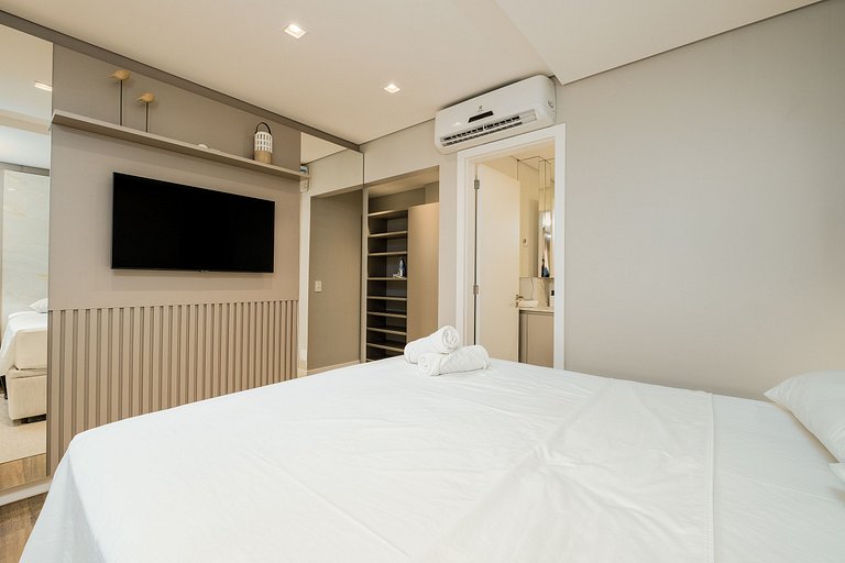 Apto confortável e completo em prédio novo JPR211