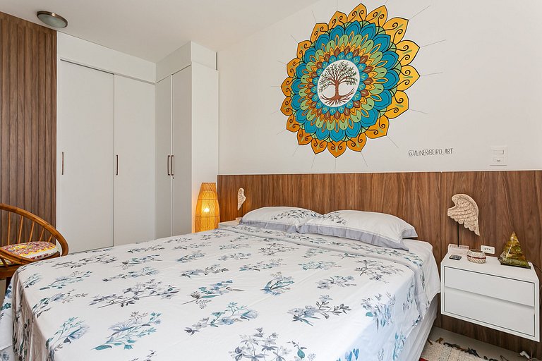 Lindo studio pé na areia no Campeche SHR103