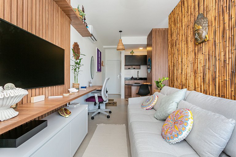 Lindo studio pé na areia no Campeche SHR103