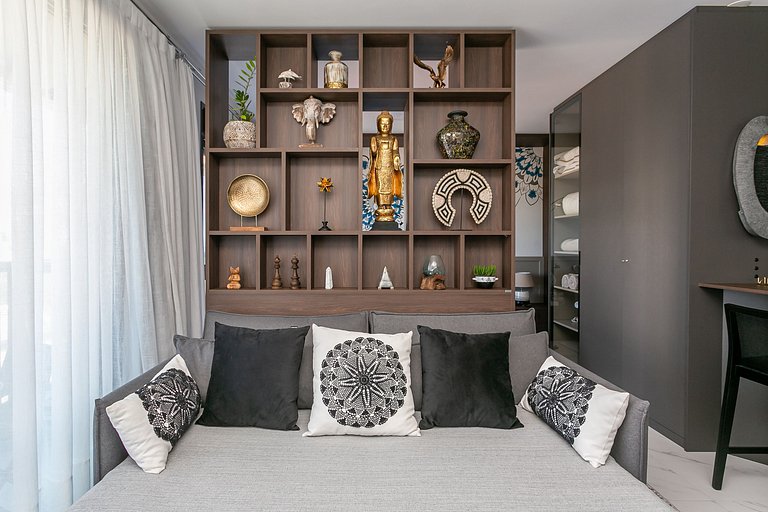 Hermoso estudio en cond. con vistas a la playa IRB203