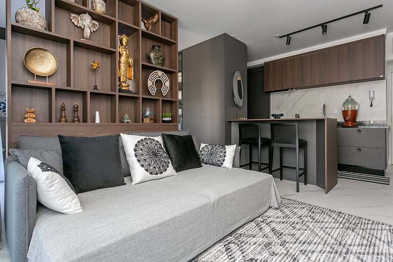 Hermoso estudio en cond. con vistas a la playa IRB203