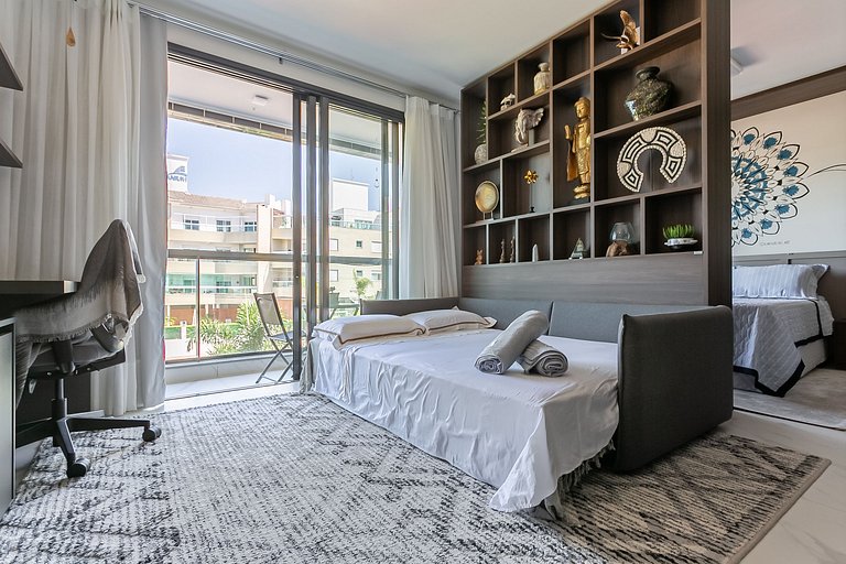 Hermoso estudio en cond. con vistas a la playa IRB203