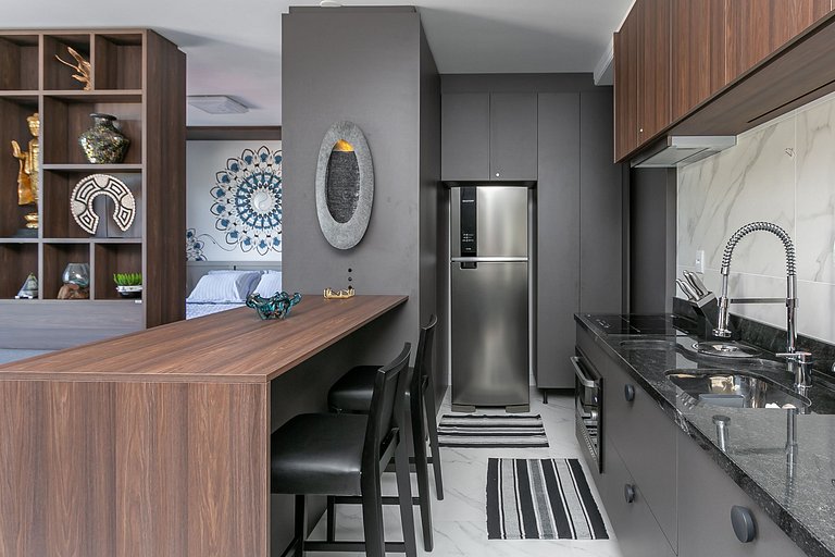 Hermoso estudio en cond. con vistas a la playa IRB203