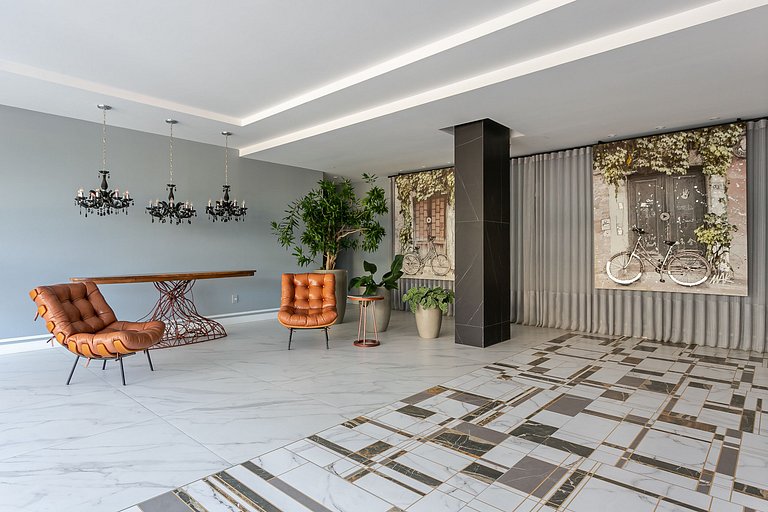 Belo studio em cond. com vista para a praia IRB203