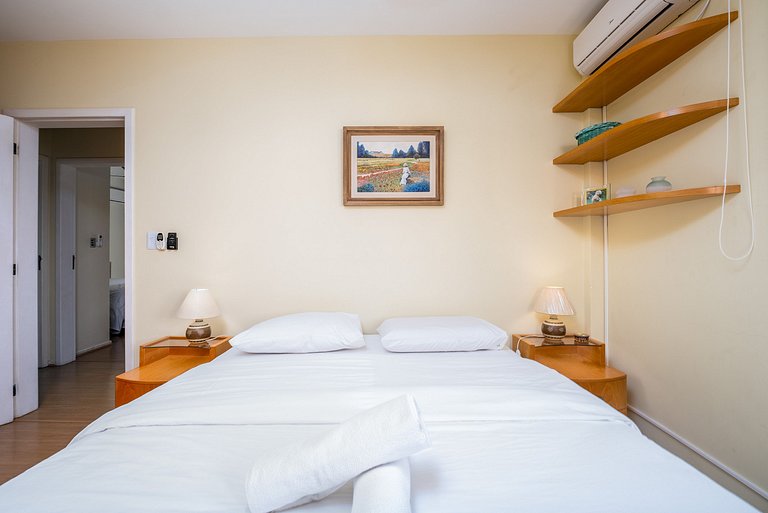 Apto c/churrasq a 500m do mar MDO201