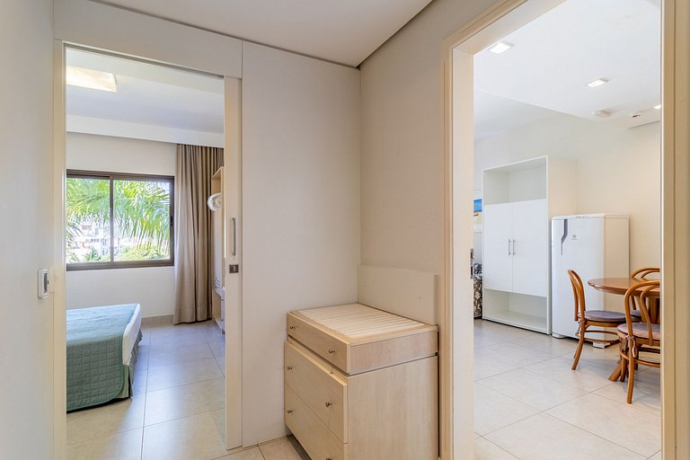 Suíte incrível em resort de luxo beira mar JBV279