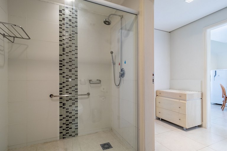 Suíte incrível em resort de luxo beira mar JBV279