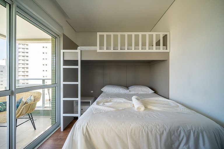 Encantador ajuste c/ balcón a 150m de la playa ABC403