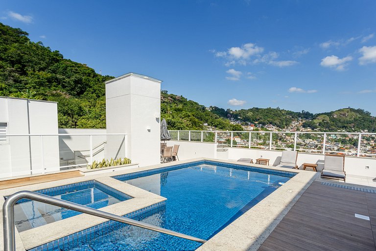 Apto no centro com jacuzzi RRI103