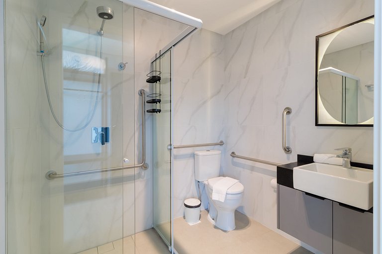 Studio confortável vista beira mar Jurerê SPJ0305