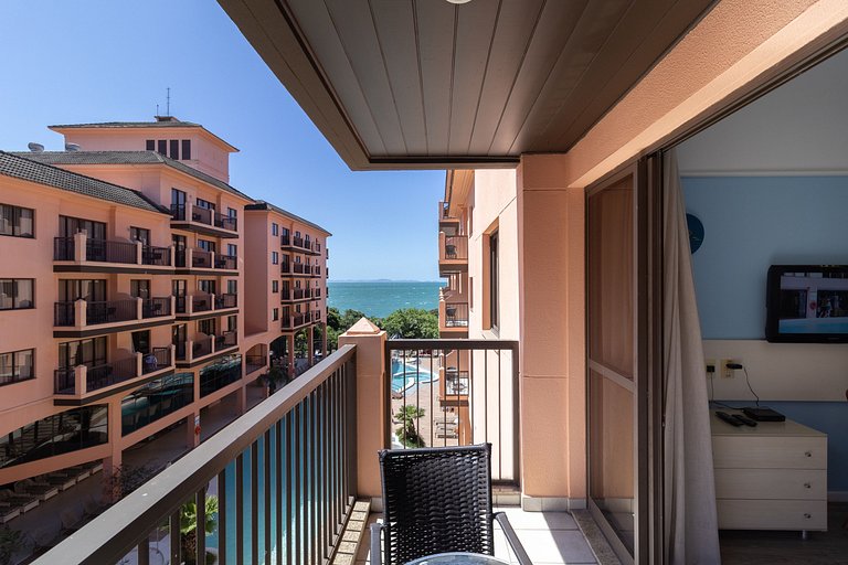 Apartamento em Jurerê melhor resort vista mar JBV242 Seazone