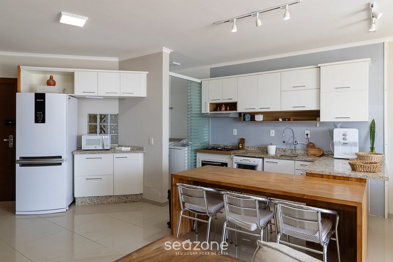 Apto lindo Beira-Mar e com Churrasqueira RIG0102