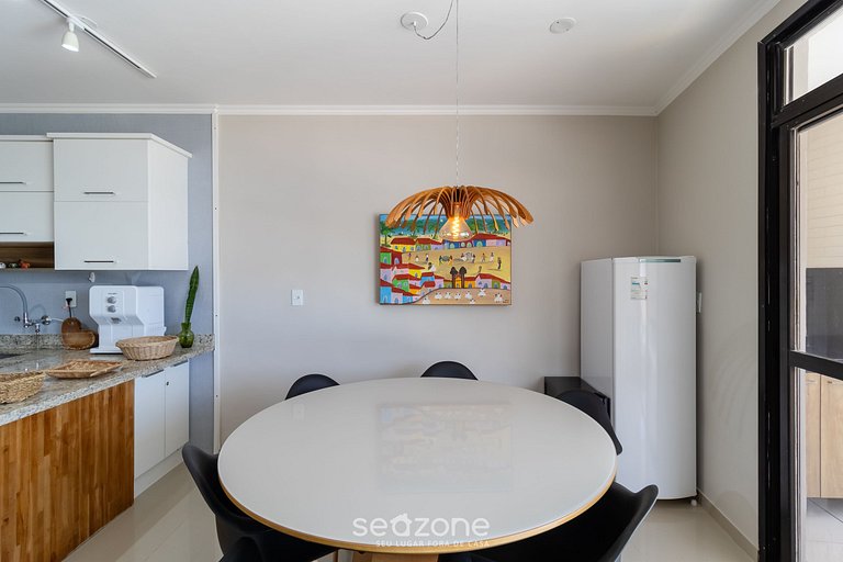 Apto lindo Beira-Mar e com Churrasqueira RIG0102