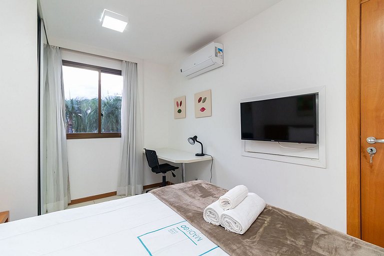 Apto en condominio con piscina y barbacoa CLR314