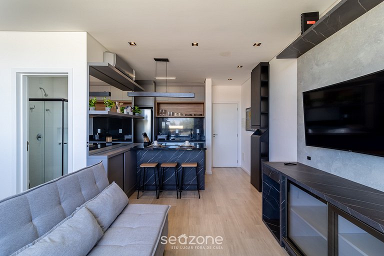 Studio novo a 450m da praia Floripa-SC CCS0205